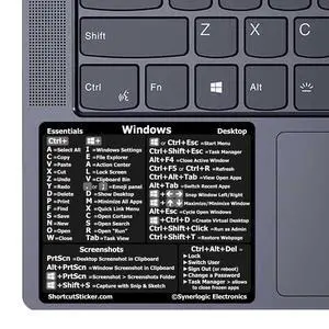 (100pcs) Windows PC Reference Keyboard Shortcut Sticker | Vinyl, Laminated Windows Shortcut Sticker for PC Laptop or Desktop | Shortcuts Cheat Sheet (Black/Small/100) (100pcs) Windows PC Reference Keyboard Shortcut Sticker | Vinyl, Laminated Windows Shortcut Sticker for PC Laptop or Desktop | Shortcuts Cheat Sheet (Black/Small/100)