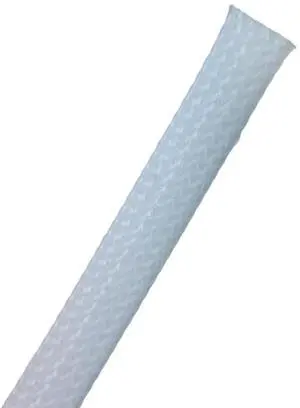 PET Expandable Braided Sleeving - 2 Inch - 50 Feet Long - White Cable Sleeve Automotive Wire Loom, Cable Wrap, Cord Protector from Pets, Cable Management - White PET Expandable Braided Sleeving - 2 Inch - 50 Feet Long - White Cable Sleeve Automotive Wire Loom, Cable Wrap, Cord Protector from Pets, Cable Management - White