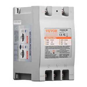 3 Phase Converter - 2HP 7A 220V Single Phase to 3 Phase Converter, 220V Input/Output, Digital Phase Shifter for Residential & Light Commercial Use (One Converter for One Motor Only) 3 Phase Converter - 2HP 7A 220V Single Phase to 3 Phase Converter, 220V Input/Output, Digital Phase Shifter for Residential & Light Commercial Use (One Converter for One Motor Only)