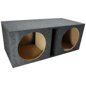 Dual 12" Sub Box Ported Vented Subwoofer Enclosure MDF Car Audio Stereo System Dual 12" Sub Box Ported Vented Subwoofer Enclosure MDF Car Audio Stereo System