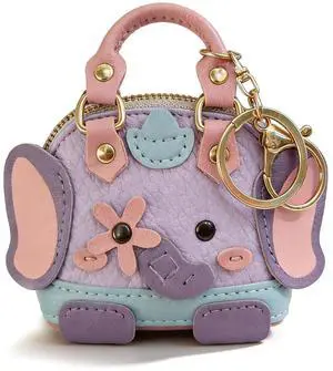 Mini Coin Purse Keychain Leather Elephant Keychain for Backpack Small Coin Pouch Cute Purse Bag Charm Gift for Women Mini Coin Purse Keychain Leather Elephant Keychain for Backpack Small Coin Pouch Cute Purse Bag Charm Gift for Women