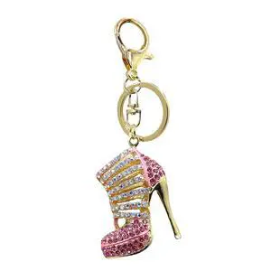 Charm Keychain for Women,Crystal Key Chain with Diamond Pendant,Cute Bag Purse Keyring Accessory, Pink Charm Keychain for Women,Crystal Key Chain with Diamond Pendant,Cute Bag Purse Keyring Accessory, Pink