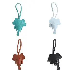 4 Pcs Cute Elephant Keychain Handmade PU Leather Keychains Bag Pendant Charm Phone Straps Car Key Accessories for Women Girls 4 Pcs Cute Elephant Keychain Handmade PU Leather Keychains Bag Pendant Charm Phone Straps Car Key Accessories for Women Girls
