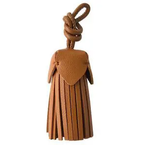 Hand-Sewn PU Leather Tassel Bag Charms for Handbag Purse Tote Bag Accessory for Women Gifts (Brown) Hand-Sewn PU Leather Tassel Bag Charms for Handbag Purse Tote Bag Accessory for Women Gifts (Brown)