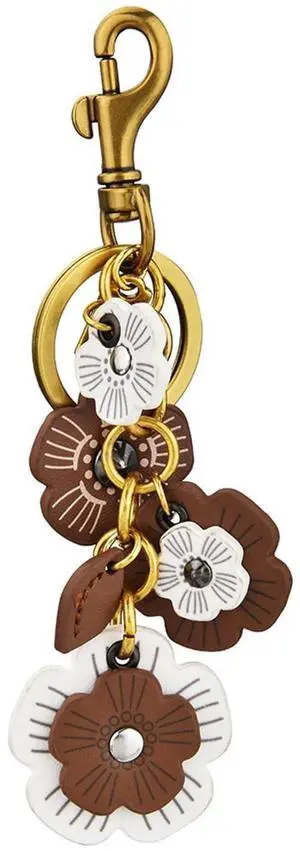 Flower Bag Charms for Women Purse Charms for Handbags Leather Flower Keychain Retro Aesthetic Keychain Accessories Flower Bag Charms for Women Purse Charms for Handbags Leather Flower Keychain Retro Aesthetic Keychain Accessories