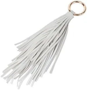 Leather Tassel Pendant Handbag Key Fob Circle Key Rings Charms PU Leather Tassel Keychain Car Keychain Holder with Gold Ring for Bag Wallet Purse Decorations(Beige) Leather Tassel Pendant Handbag Key Fob Circle Key Rings Charms PU Leather Tassel Keychain Car Keychain Holder with Gold Ring for Bag Wallet Purse Decorations(Beige)