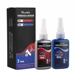 50ml-2 Pack Threadlocker Blue and Red, M243 M271 50ml-2 Pack Threadlocker Blue and Red, M243 M271
