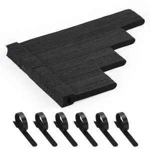 150PCS Cable Ties, 4+6+8+10 inch Cable Ties for Cable Management, Adjustable Fastening, Multi-Purpose Reusable Hook and Loop for Home, Office and GarageBlack 150PCS Cable Ties, 4+6+8+10 inch Cable Ties for Cable Management, Adjustable Fastening, Multi-Purpose Reusable Hook and Loop for Home, Office and GarageBlack