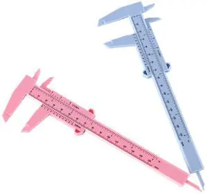 Eyebrow Measuring Ruler, Brow Mapping Tool, Mini Vernier Caliper Double Scale, Plastic Sliding Gauge Ruler for Micro Blading Eyebrow Tattoo Brow Artists (2 Pack, Pink & Blue) Eyebrow Measuring Ruler, Brow Mapping Tool, Mini Vernier Caliper Double Scale, Plastic Sliding Gauge Ruler for Micro Blading Eyebrow Tattoo Brow Artists (2 Pack, Pink & Blue)