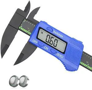 Electronic Digital Caliper, Plastic Vernier Caliper, Caliper Measuring Tool with Inch/Millimeter Conversion, Extra Large LCD Screen, 0-6 Inch/0-150 mm, Auto Off Featured Micrometer Ruler Electronic Digital Caliper, Plastic Vernier Caliper, Caliper Measuring Tool with Inch/Millimeter Conversion, Extra Large LCD Screen, 0-6 Inch/0-150 mm, Auto Off Featured Micrometer Ruler