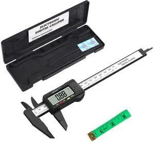 Digital Vernier Caliper,0-6" Calipers Measuring Tool - Electronic Micrometer Caliper, Auto-Off Feature, Inch and Millimeter Conversion + 1 Pcs Tape Measure Measuring Tape for DIY Measuremen Digital Vernier Caliper,0-6" Calipers Measuring Tool - Electronic Micrometer Caliper, Auto-Off Feature, Inch and Millimeter Conversion + 1 Pcs Tape Measure Measuring Tape for DIY Measuremen