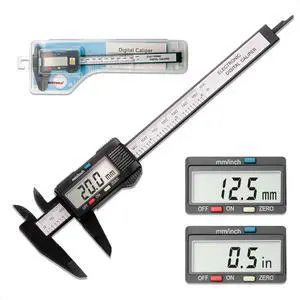 Digital Calipers-150mm/ 6 Electronic Micrometer Caliper Measuring Tool with Large LCD Screen, Auto-Off Feature,Inch and Millimeter Conversions,Suitable for Jewelers/Woodworkers/DIY Digital Calipers-150mm/ 6 Electronic Micrometer Caliper Measuring Tool with Large LCD Screen, Auto-Off Feature,Inch and Millimeter Conversions,Suitable for Jewelers/Woodworkers/DIY