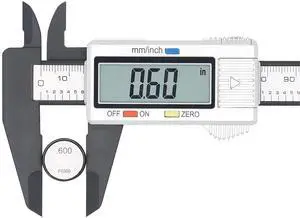 Electronic Digital Caliper, Plastic Vernier Caliper, Caliper Measuring Tool with Inch/Millimeter Conversion, Extra Large LCD Screen, 0-6 Inch/0-150 mm, Auto Off Featured Micrometer Ruler Electronic Digital Caliper, Plastic Vernier Caliper, Caliper Measuring Tool with Inch/Millimeter Conversion, Extra Large LCD Screen, 0-6 Inch/0-150 mm, Auto Off Featured Micrometer Ruler