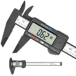 Electronic Digital Caliper, Plastic Vernier Caliper, Caliper Measuring Tool with Inch/Millimeter Conversion, Extra Large LCD Screen, 0-6 Inch/0-150 mm, Auto Off Featured Micrometer Ruler Electronic Digital Caliper, Plastic Vernier Caliper, Caliper Measuring Tool with Inch/Millimeter Conversion, Extra Large LCD Screen, 0-6 Inch/0-150 mm, Auto Off Featured Micrometer Ruler