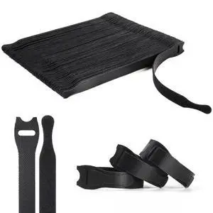 110PCS Reusable Cable Ties, Adjustable 8-inch Cord Organizer Ties, Multi-purpose Hook Loop Cable Management Wire Ties for Organizing Home, Office, Data Centers, Black 110PCS Reusable Cable Ties, Adjustable 8-inch Cord Organizer Ties, Multi-purpose Hook Loop Cable Management Wire Ties for Organizing Home, Office, Data Centers, Black