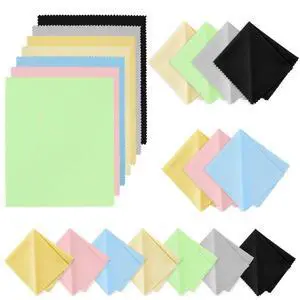 21 Pack Glasses Cleaning Cloths, 6"× 7"Large Eyeglass Cleaning Cloths, Premium Ultra-Soft Lens Wipes Cloth for Eyeglasses, Camera Lenses, Mobile Phones, Laptops, Television Screens - Color Mixing 21 Pack Glasses Cleaning Cloths, 6"× 7"Large Eyeglass Cleaning Cloths, Premium Ultra-Soft Lens Wipes Cloth for Eyeglasses, Camera Lenses, Mobile Phones, Laptops, Television Screens - Color Mixing