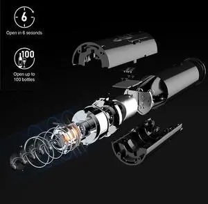 Electric Wine Bottle Opener, Automatic Wine Corkscrew Openers Battery Operated. One-click Button Opener with Foil Cutter, Reusable Wine Key for Wine Bottles, Gift for Wine Lovers Kitchen Party Electric Wine Bottle Opener, Automatic Wine Corkscrew Openers Battery Operated. One-click Button Opener with Foil Cutter, Reusable Wine Key for Wine Bottles, Gift for Wine Lovers Kitchen Party