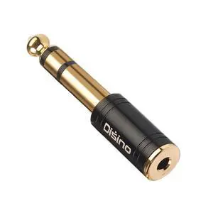 1/4" to 3.5mm Stereo Headphones Adapter, New Upgrade Gold-Plated Pure Copper Mini Jack 1/8'' Female to 1/4'' Male Jack Plug Stereo Adapter for Headphone, Amp Adapte, Black - 1 Pack 1/4" to 3.5mm Stereo Headphones Adapter, New Upgrade Gold-Plated Pure Copper Mini Jack 1/8'' Female to 1/4'' Male Jack Plug Stereo Adapter for Headphone, Amp Adapte, Black - 1 Pack