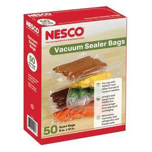 VS-05B 8" x 12" Bags, Compatible Vacuum sealers and Other Brands, Dishwasher Safe, Tear Resistant, Safe to Microwave, Boil, or Freeze VS-05B 8" x 12" Bags, Compatible Vacuum sealers and Other Brands, Dishwasher Safe, Tear Resistant, Safe to Microwave, Boil, or Freeze