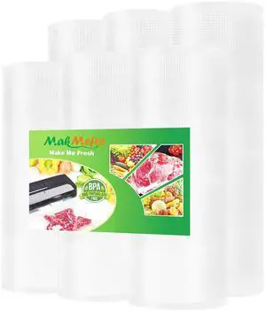 6Pack 8"x20'(3Rolls) and 11"x20' (3Rolls) Vacuum Sealer Bags Rolls with BPA Free,Heavy Duty Vacuum Sealer Storage Bags Rolls,Cut to Size Roll,Great for Sous Vide Cooking 6Pack 8"x20'(3Rolls) and 11"x20' (3Rolls) Vacuum Sealer Bags Rolls with BPA Free,Heavy Duty Vacuum Sealer Storage Bags Rolls,Cut to Size Roll,Great for Sous Vide Cooking