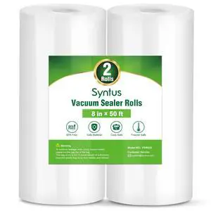 Vacuum Sealer Bags, 2 Rolls 8" x 50' Commercial Grade Bag Rolls, BPA Free Food Vac Bags for Storage, Meal Prep or Sous Vide Vacuum Sealer Bags, 2 Rolls 8" x 50' Commercial Grade Bag Rolls, BPA Free Food Vac Bags for Storage, Meal Prep or Sous Vide