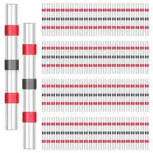200PCS Solder Seal Wire Connectors - 22-18 AWG Red Heat Shrink Butt Connectors - Waterproof Electrical Wire Splice Terminals for Automotive Marine Boat & DIY Wiring 200PCS Solder Seal Wire Connectors - 22-18 AWG Red Heat Shrink Butt Connectors - Waterproof Electrical Wire Splice Terminals for Automotive Marine Boat & DIY Wiring