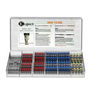200PCS Solder Seal Heat Shrink Butt Connectors, Waterproof Wire Connectors Kit Electrical Terminals, Solderless Insulated Wire Splice Cable Connector for Marine Automotive Boat Truck 200PCS Solder Seal Heat Shrink Butt Connectors, Waterproof Wire Connectors Kit Electrical Terminals, Solderless Insulated Wire Splice Cable Connector for Marine Automotive Boat Truck