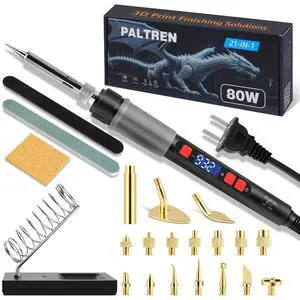 21-in-1 3D Printer Smoothing Tool Kit, 80W Soldering Iron 21-in-1 3D Printer Smoothing Tool Kit, 80W Soldering Iron