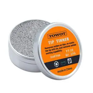 Tip Tinner For Electronics Soldering, Iron Tip and Re-Tinning Solution, Removes Oxidation, 20g Tip Tinner For Electronics Soldering, Iron Tip and Re-Tinning Solution, Removes Oxidation, 20g