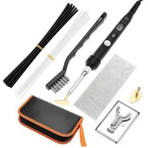 Plastic Welding Kit for Surface Repair - 80W, 110V, Adjustable Temperature 200-480 with Complete Accessories Set, Welder Tool Plastic Welding Kit for Surface Repair - 80W, 110V, Adjustable Temperature 200-480 with Complete Accessories Set, Welder Tool