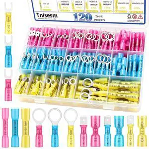 120PCS Heat Shrink Connectors,Waterproof Crimp Terminals Auto&Marine 120PCS Heat Shrink Connectors,Waterproof Crimp Terminals Auto&Marine