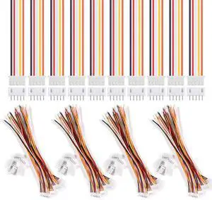 20 Pairs 5 Pin for JST-XH Connector Kit, XH 2.54mm 5pin Header Male and Female Connectors Plug Adapter with Flat Wire Cable 150mm 24AWG Compatible with for JST XH 20 Pairs 5 Pin for JST-XH Connector Kit, XH 2.54mm 5pin Header Male and Female Connectors Plug Adapter with Flat Wire Cable 150mm 24AWG Compatible with for JST XH