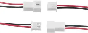 20 Pairs JST-XH 2.54 2Pin Connector Balance Plug Lead Socket Male and Female with 100mm Silicone Wire Cables. (2Pin) 20 Pairs JST-XH 2.54 2Pin Connector Balance Plug Lead Socket Male and Female with 100mm Silicone Wire Cables. (2Pin)