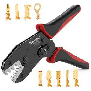 Wire Crimping Tool for Non Insulated Open Barrel Terminals Receptacles - AWG 20-10 Ratchet Wire Crimper Open barrel Crimping Tool Electrical Connectors Ratcheting Crimping Plier Crimp Tool Wire Crimping Tool for Non Insulated Open Barrel Terminals Receptacles - AWG 20-10 Ratchet Wire Crimper Open barrel Crimping Tool Electrical Connectors Ratcheting Crimping Plier Crimp Tool