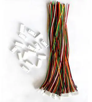 JST XH 2.54mm 6Pin Male Female Connector 20 Sets 20cm Wire 26AWG JST XH 2.54mm 6Pin Male Female Connector 20 Sets 20cm Wire 26AWG