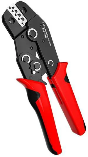 Wire Crimping Tool with Ratchet,Ratcheting Wire Crimper Tool for Open Barrel Terminal Connectors,Electrical Crimping Pliers Tools with One-Cycle Chrome-Moly Jaw for 23-16 AWG(Red) Wire Crimping Tool with Ratchet,Ratcheting Wire Crimper Tool for Open Barrel Terminal Connectors,Electrical Crimping Pliers Tools with One-Cycle Chrome-Moly Jaw for 23-16 AWG(Red)