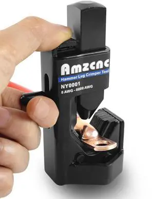 Hammer Lug Crimper Tool - 0000 AWG Battery and Welding Cables( 8 AWG TO 4/0 Wire Gauge) Hammer Lug Crimper Tool - 0000 AWG Battery and Welding Cables( 8 AWG TO 4/0 Wire Gauge)