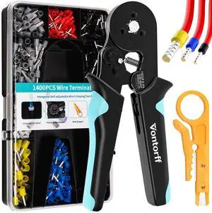 Ferrule Crimping Tool KitWire Ferrules Crimper Kit with 1400PCS Electrical Pin Terminal Ends Ferrell ConnectorsHSC8 6-6A Crimp Pliers Gauge Awg 23-10 Hexagonal Ratcheting Pliers Set Car Audio Ferrule Crimping Tool KitWire Ferrules Crimper Kit with 1400PCS Electrical Pin Terminal Ends Ferrell ConnectorsHSC8 6-6A Crimp Pliers Gauge Awg 23-10 Hexagonal Ratcheting Pliers Set Car Audio