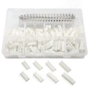 560Pcs 2.54mm 6 / 7 / 8 / 9 Pin housing and Female/male Pin Head Connector Plug Set Compatible with JST XHP 560Pcs 2.54mm 6 / 7 / 8 / 9 Pin housing and Female/male Pin Head Connector Plug Set Compatible with JST XHP
