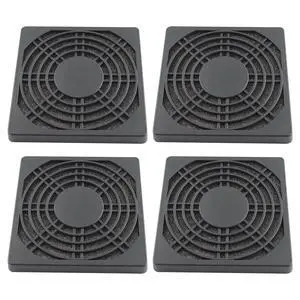 4 Pcs 90mm Black Square Plastic Cooling Fan Filter Cover, Dust Screen for Filter Fan Chassis, for PC Computer Case, Server Case, Mesh Design for Effective Dust Protection 4 Pcs 90mm Black Square Plastic Cooling Fan Filter Cover, Dust Screen for Filter Fan Chassis, for PC Computer Case, Server Case, Mesh Design for Effective Dust Protection