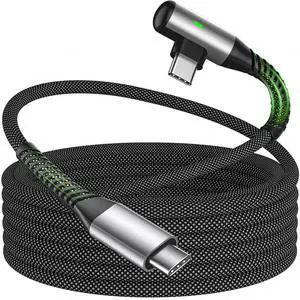 USB C Cable 16FT Fast Charging 60W Right Angle USB C to Type C Charger Cable 5M Long Braided Data Cord for iPhone 17 16 Pro Max 15/iPad 11 Air/Macbook/Samsung S26 S25 S24 A16 A17/Game Controller,Black USB C Cable 16FT Fast Charging 60W Right Angle USB C to Type C Charger Cable 5M Long Braided Data Cord for iPhone 17 16 Pro Max 15/iPad 11 Air/Macbook/Samsung S26 S25 S24 A16 A17/Game Controller,Black