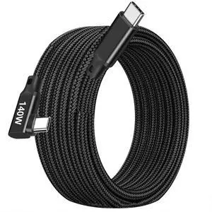 140W USB C Cable Cable 15ft, Long Right Angle Type C to C Fast Charging Cord for iPhone16/15 Pro Max, MacBook Pro, MacBook Air, Mac,iPad Pro, Samsung Galaxy S25/S24 140W USB C Cable Cable 15ft, Long Right Angle Type C to C Fast Charging Cord for iPhone16/15 Pro Max, MacBook Pro, MacBook Air, Mac,iPad Pro, Samsung Galaxy S25/S24