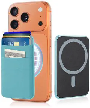 Slim Magnetic Wallet, 6 Card Holder, Stretchy Magnet Phone Wallet for Back of Phone, Wallet for magsafe Compatible for iPhone 17/16/15/14/13/12 Pro Max Plus Air Series, Green Slim Magnetic Wallet, 6 Card Holder, Stretchy Magnet Phone Wallet for Back of Phone, Wallet for magsafe Compatible for iPhone 17/16/15/14/13/12 Pro Max Plus Air Series, Green