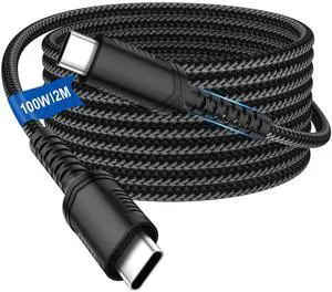 100W USB C to USB C Cable 6FT Fast Charging Cord for iPhone 17 16 100W USB C to USB C Cable 6FT Fast Charging Cord for iPhone 17 16