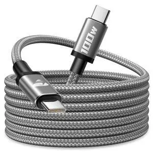 USB C to USB C Cable 100W USB C Cable 6.6FT Fast Charging Cord Type C Charger USBC to USBC Cable for Apple iPhone 17 16 15 Pro Max Series,iPad Pro,MacBook Pro/Air,Samsung Galaxy S26 Ultra,CarPlay USB C to USB C Cable 100W USB C Cable 6.6FT Fast Charging Cord Type C Charger USBC to USBC Cable for Apple iPhone 17 16 15 Pro Max Series,iPad Pro,MacBook Pro/Air,Samsung Galaxy S26 Ultra,CarPlay