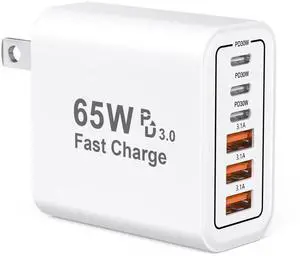 USB C Fast Charging Block,65W 6-Port Type C Phone Charging Cubes Power Adapter Multiport Brick for iPhone 17/16/15/14/13/12/11/Pro Max/Plus/Air, iPad mini/Pro,Galaxy S25 USB C Fast Charging Block,65W 6-Port Type C Phone Charging Cubes Power Adapter Multiport Brick for iPhone 17/16/15/14/13/12/11/Pro Max/Plus/Air, iPad mini/Pro,Galaxy S25