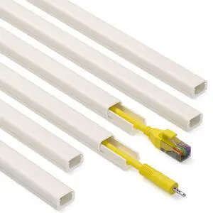 85in Cord Covers for Wires on Wall, 1 Mini Cord Hider Wall, Self-Adhesive Wire Covers for Cords, Paintable TV Cable Hider Cable Management Kit, 6X L14.2in, W0.46in H0.3in, CMR05 Beige 85in Cord Covers for Wires on Wall, 1 Mini Cord Hider Wall, Self-Adhesive Wire Covers for Cords, Paintable TV Cable Hider Cable Management Kit, 6X L14.2in, W0.46in H0.3in, CMR05 Beige