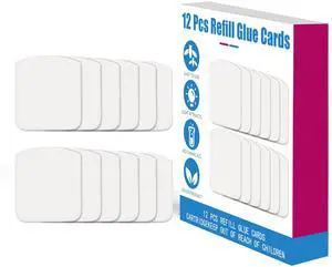 12 Refill Glue Cards for Indoor Flying Insect Trap Sticky Pads for Capturing Fruit Flies, Gnats, Moths, and Houseflies 12 Refill Glue Cards for Indoor Flying Insect Trap Sticky Pads for Capturing Fruit Flies, Gnats, Moths, and Houseflies