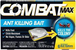 Max Ant Killing Bait Stations, Indoor and Outdoor Use, 6 Count, Child-Resistant, Fast-Acting Fipronil Ant Bait, Targets Queen, Larvae & Entire Colony, No Vapor, Fumes or Odor, Mess-Free Max Ant Killing Bait Stations, Indoor and Outdoor Use, 6 Count, Child-Resistant, Fast-Acting Fipronil Ant Bait, Targets Queen, Larvae & Entire Colony, No Vapor, Fumes or Odor, Mess-Free
