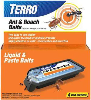 Ant & Roach Bait, 4-Pack, Indoor Ant Killer and Roach Killer Ant & Roach Bait, 4-Pack, Indoor Ant Killer and Roach Killer